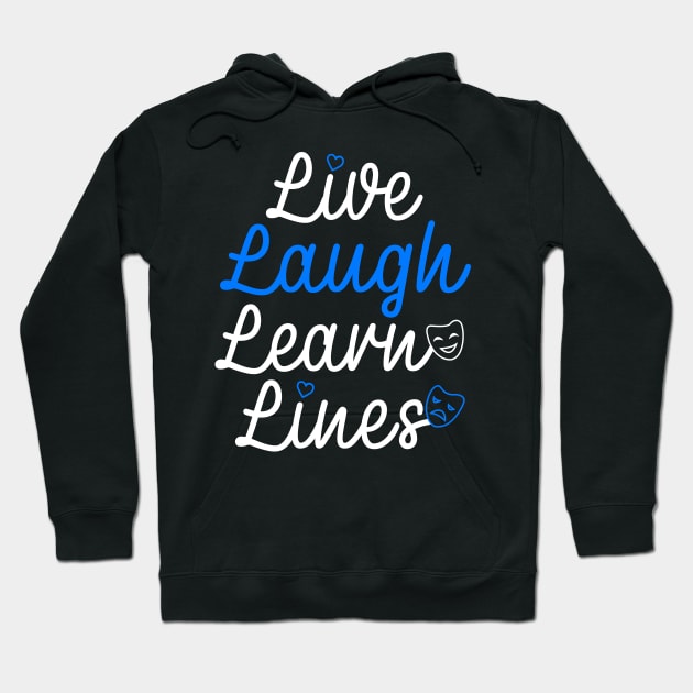 Live Laugh Learn Lines Hoodie by KsuAnn